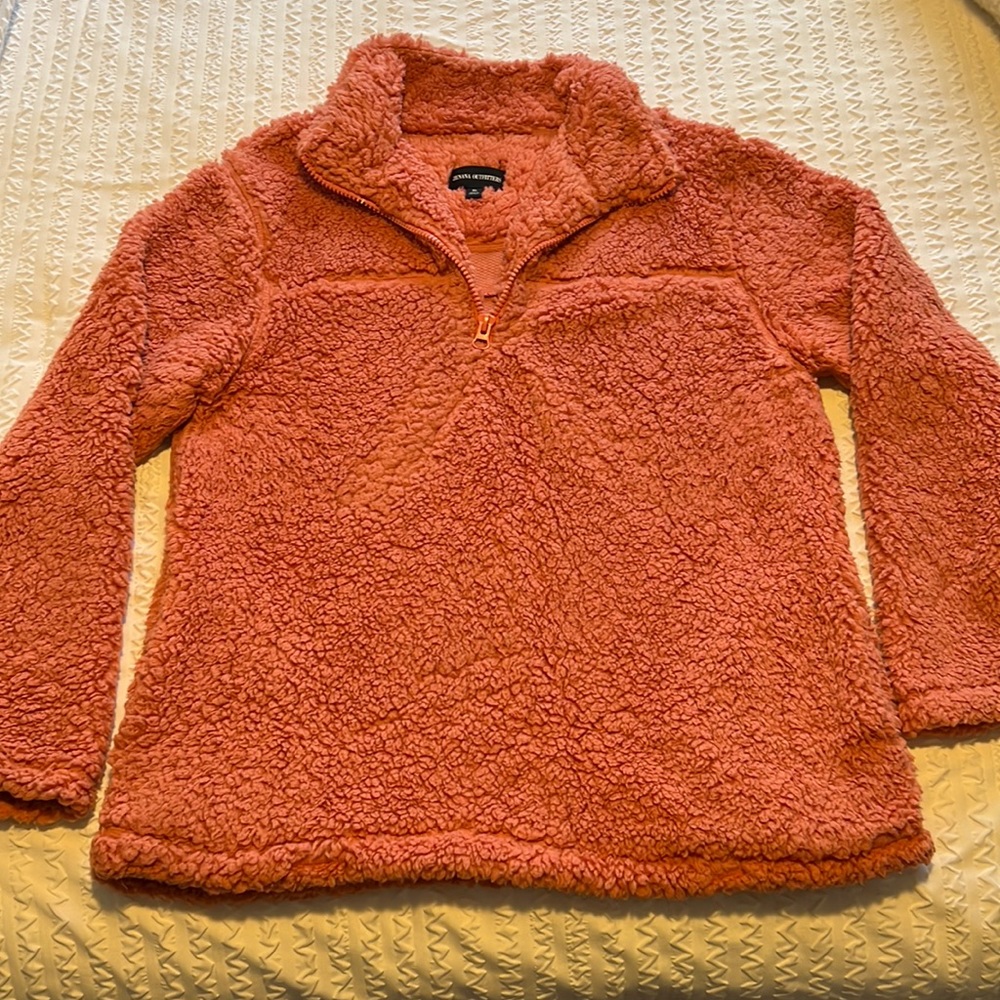 Zenana Outfitters Sherpa Teddy Pullover with pockets size XL